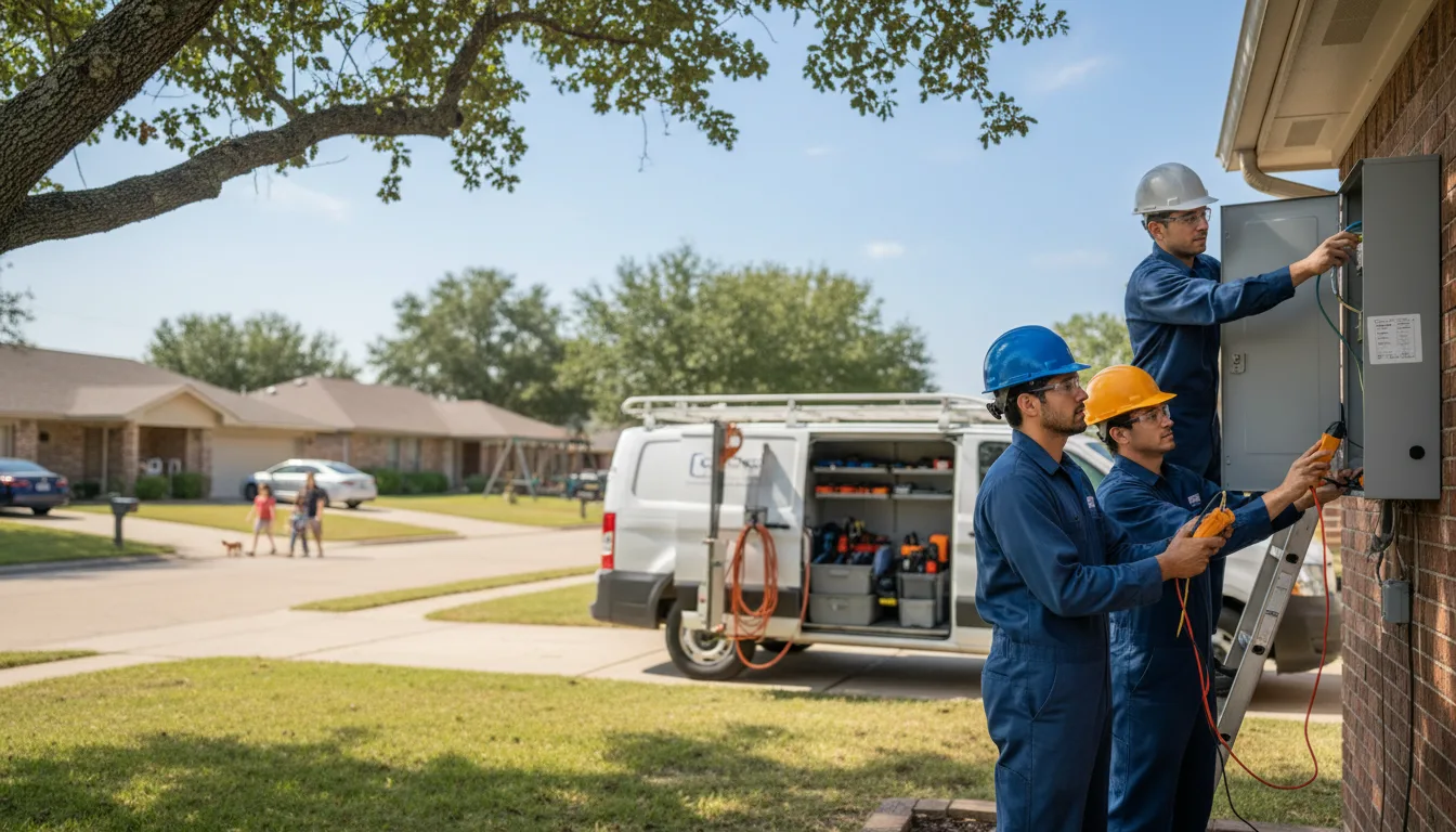 Certified electrician providing emergency electrical services in Lubbock, TX